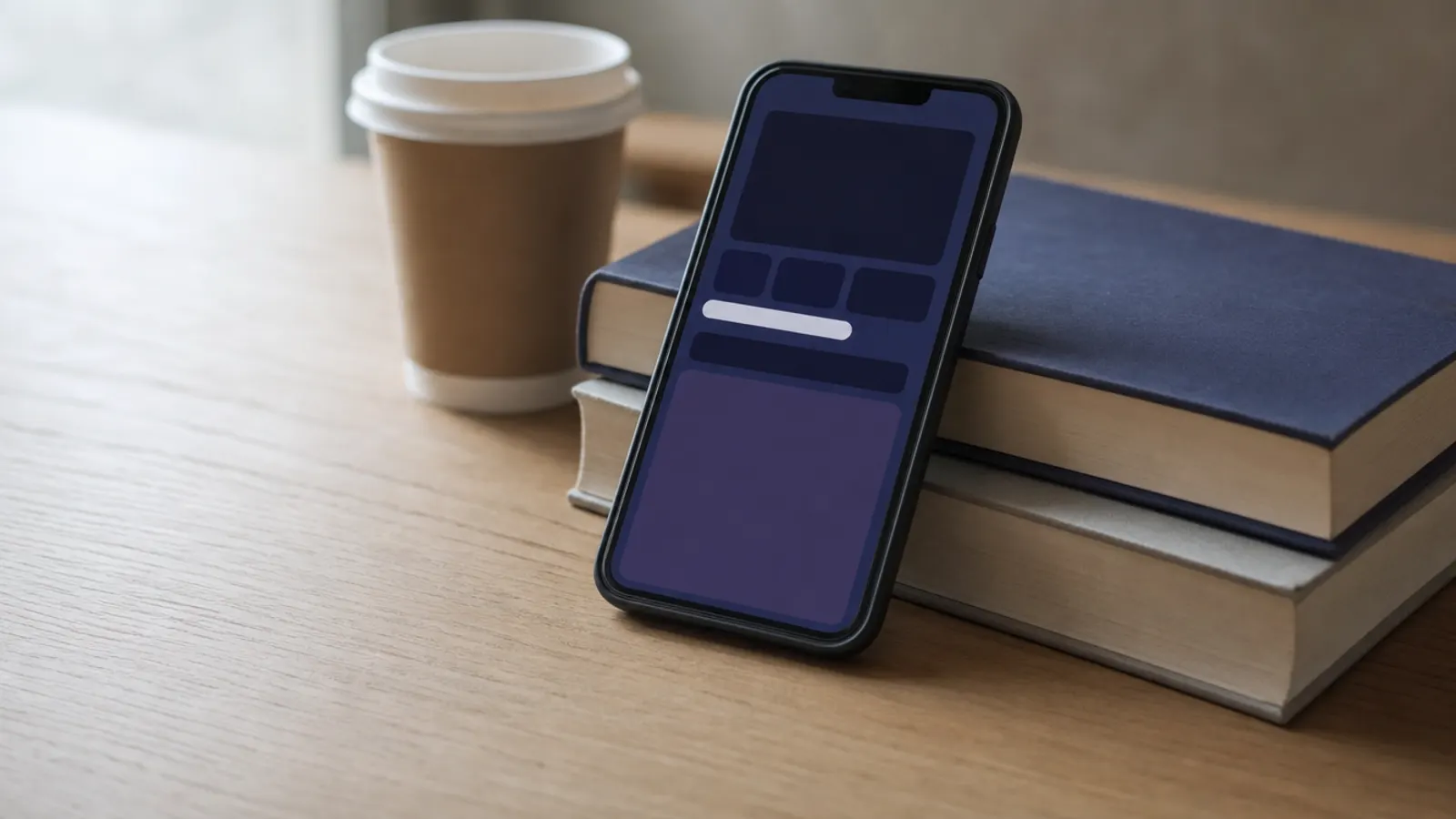 A half-loaded web page on a smartphone screen
